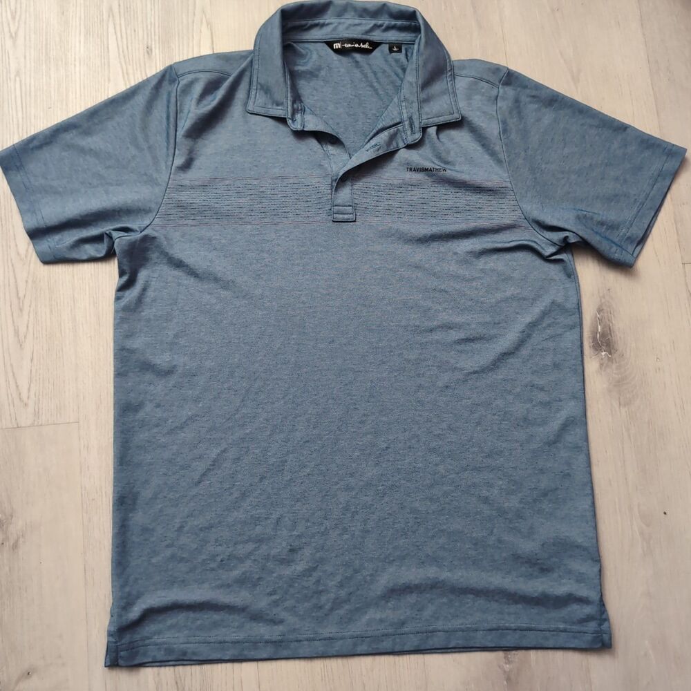 TravisMathew Heater Pro CS Polo Mens Large Short Sleeve Shirt